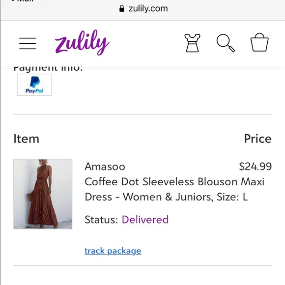 Coffee Dot Sleeveless Blouson Maxi Dress Sz Large - Picture 7 of 7